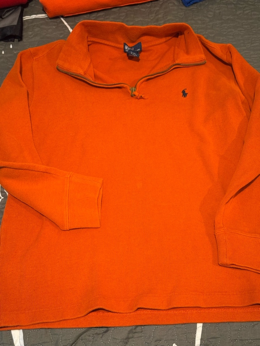 Polo by Ralph Lauren Orange Half-Zip Pullover Sweatshirt